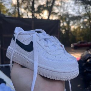 Nike Kids White and Black Sneakers